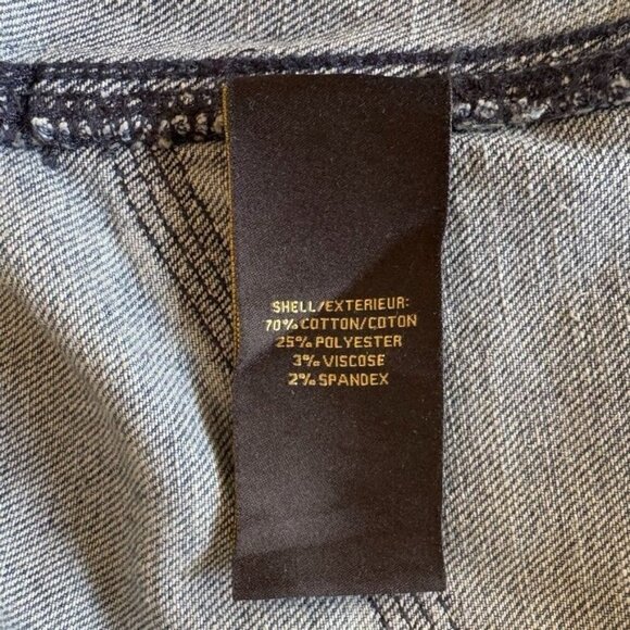 House of Harlow 1960 Stretch Cotton Denim High Rise Wide Leg Retro Jeans Size 30 - Picture 11 of 12